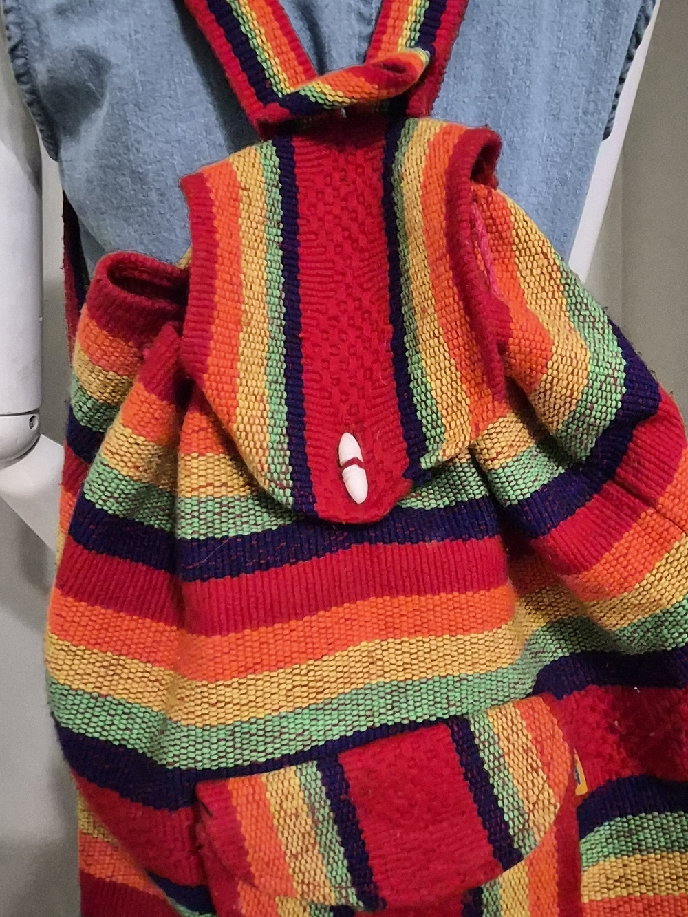 Pinzon Vivid Striped Knit Backpack - Rainbow Colors